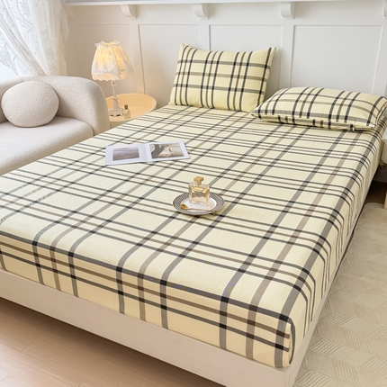 91家纺网 家纺一手货源 找家纺 KA家纺 2025夏季新款纯棉全棉老粗布凉席（起球包退） 英伦时尚