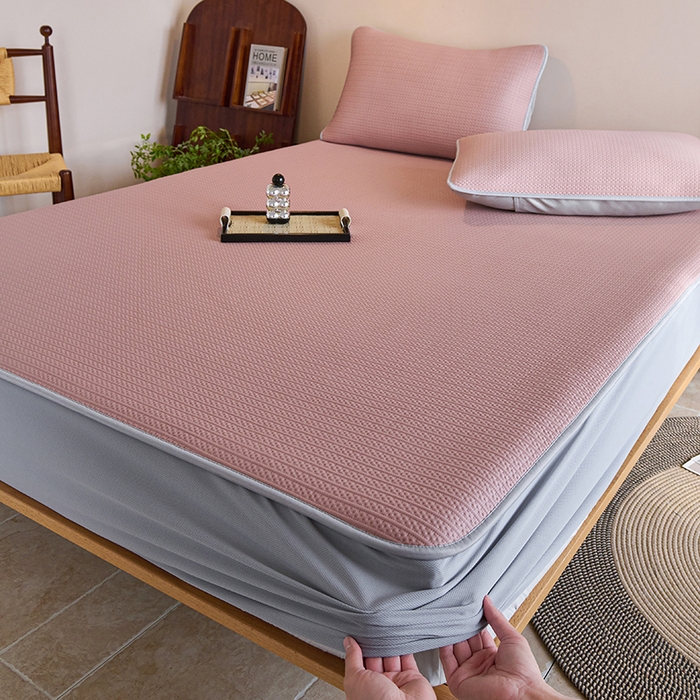 91家纺网 家纺一手货源 找家纺 （总）席之家 2025新款4D冰感泡泡凉席-暮光