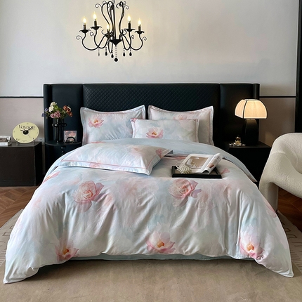 金纱玉纺家纺 2025新款全棉13376数码印花四件套（礼盒包装）404A2