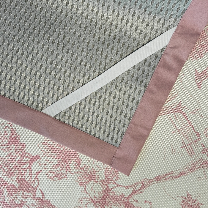 91家纺网 家纺一手货源 找家纺 席佬大 2025新款高克重卡通数码印花冰藤席床席床笠款 丛林间-粉-平铺款-平铺款