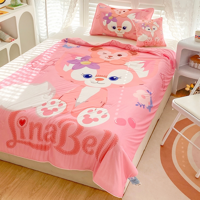 91家纺网 家纺一手货源 找家纺 ds生活馆 2026新款A类大版卡通凉感丝夏被 玲娜贝儿