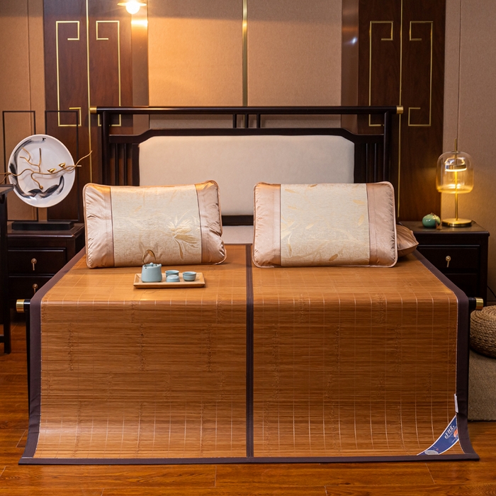 91家纺网 家纺一手货源 找家纺 （总）新月家纺（锦威郎） 2025新款4.0碳化席双面席竹席