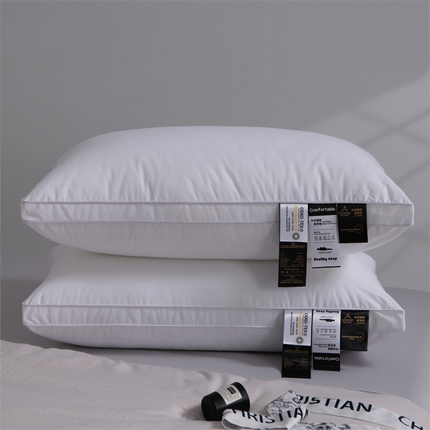 91家纺网 家纺一手货源 找家纺 （总）仁宇枕业 2025新款新品A类全棉本色纯白酒店羽丝绒枕头枕芯