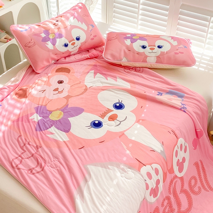 91家纺网 家纺一手货源 找家纺 ds生活馆 2026新款A类大版卡通凉感丝夏被 玲娜贝儿