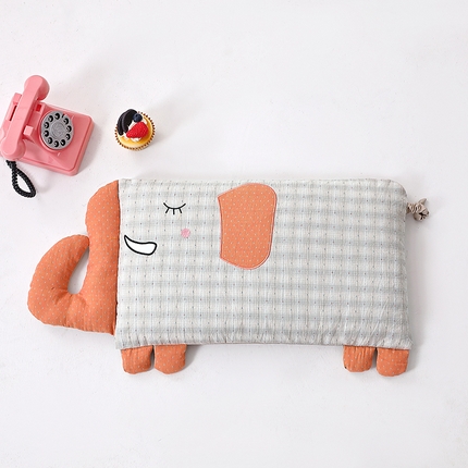 91家纺网 家纺一手货源 找家纺 （总）其乐枕芯 2025新款全棉纯棉卡通小象荞麦枕枕头枕芯