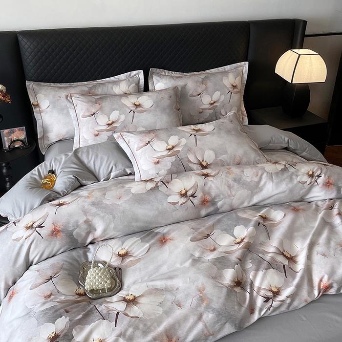 91家纺网 家纺一手货源 找家纺 金纱玉纺家纺 2025新款全棉13376数码印花四件套（礼盒包装）486A2