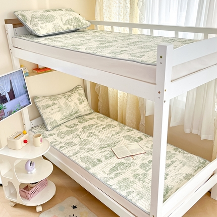 91家纺网 家纺一手货源 找家纺 （总）川悦生活 2025新款小阪凉感丝印花凉席-学生床