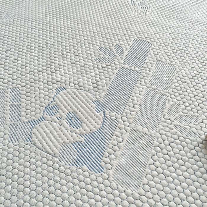 91家纺网 家纺一手货源 找家纺 富馨莱 2025新款A类480克PE凉感凉豆豆凉席三件套和单件平铺款 熊猫嘟嘟-蓝