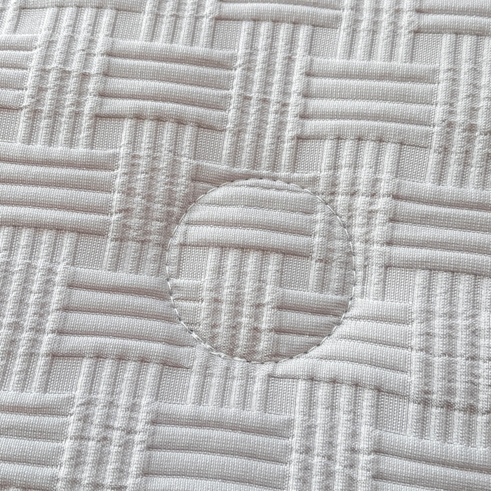 91家纺网 家纺一手货源 找家纺 欧邦 2025新款华夫格水洗棉夏被 灰＋蓝