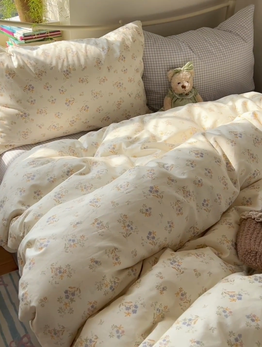 91家纺网 家纺一手货源 找家纺 瑞莱 2025全新纯棉清新小碎花四件套 蓝香清韵