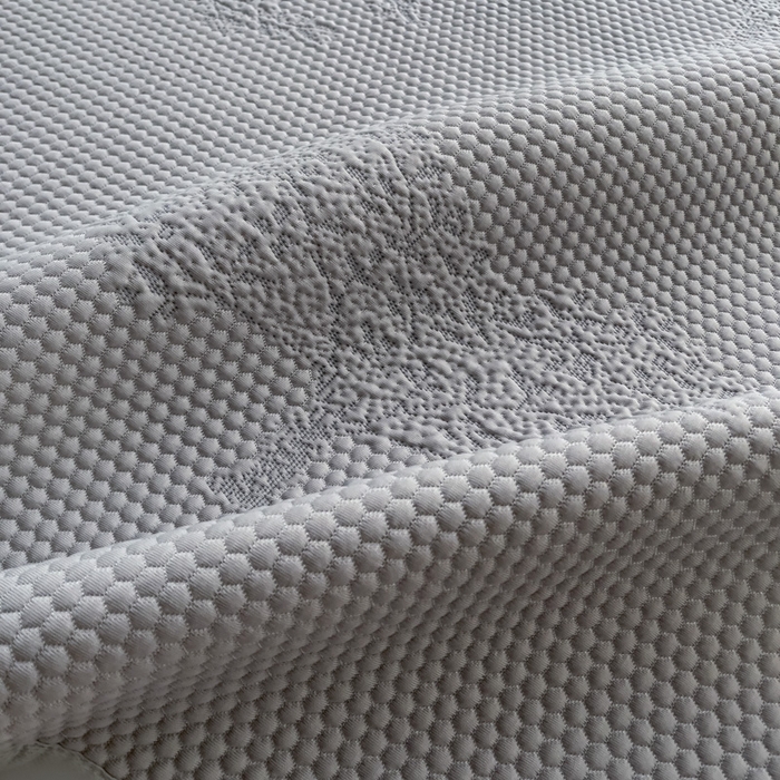 91家纺网 家纺一手货源 找家纺 富馨莱 2025新款A类480克PE凉感凉豆豆凉席三件套和单件平铺款 发财树-灰