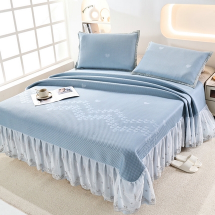 91家纺网 家纺一手货源 找家纺 （总）新月家纺（锦威郎）2025新款凉爽亲肤凉豆豆床裙