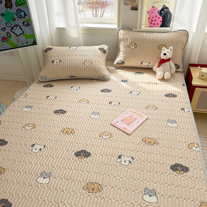 91家纺网 家纺一手货源 找家纺 （总）慕尚家纺 2025新款小清新凉感丝乳胶席