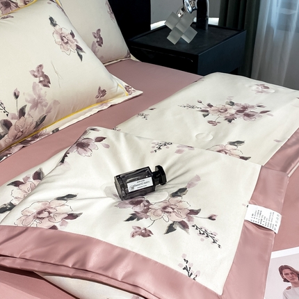 91家纺网 家纺一手货源 找家纺 （总）佳品居 2025新款直播水洗天丝夏被冰丝夏凉被空调被四件套