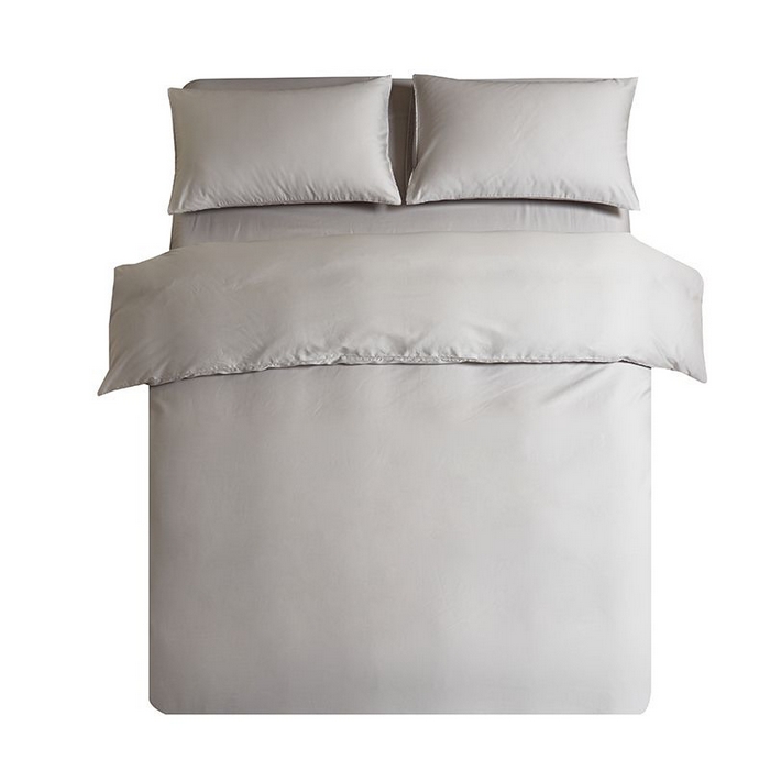 91家纺网 家纺一手货源 找家纺 暖芯家纺 2025新款60S黑标全棉四件套 浅松灰