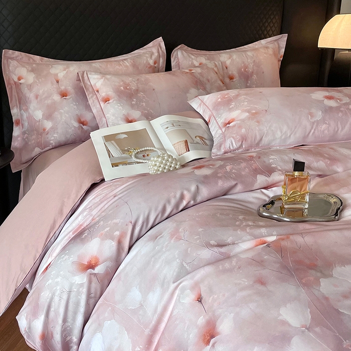 91家纺网 家纺一手货源 找家纺 金纱玉纺家纺 2025新款全棉13376数码印花四件套（礼盒包装）274A2