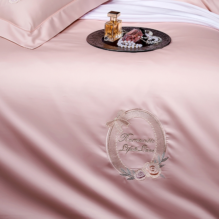 91家纺网 家纺一手货源 找家纺 （总）U品汇 2025新款60s支贡缎长绒棉刺绣花四件套纯棉全棉100%棉礼盒包装