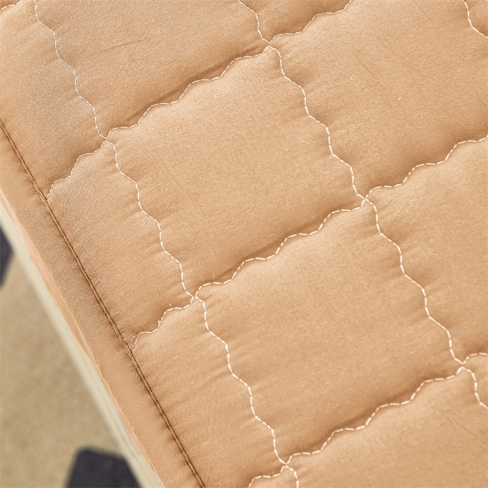 91家纺网 家纺一手货源 找家纺 欧邦 2025新款水洗原棉六面全包夹棉床笠 羊驼色