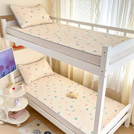 川悦生活 2025新款小阪凉感丝印花凉席-学生床 浪漫普拉达