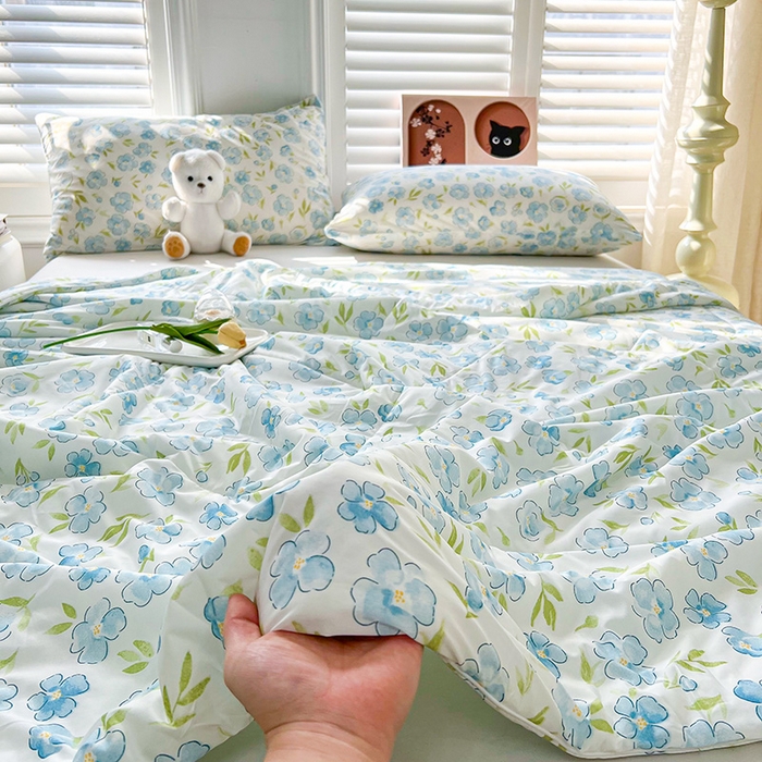 91家纺网 家纺一手货源 找家纺 好梦来家纺（原锦茂家纺） 2026新款印花凉感丝抗菌夏被 微夏