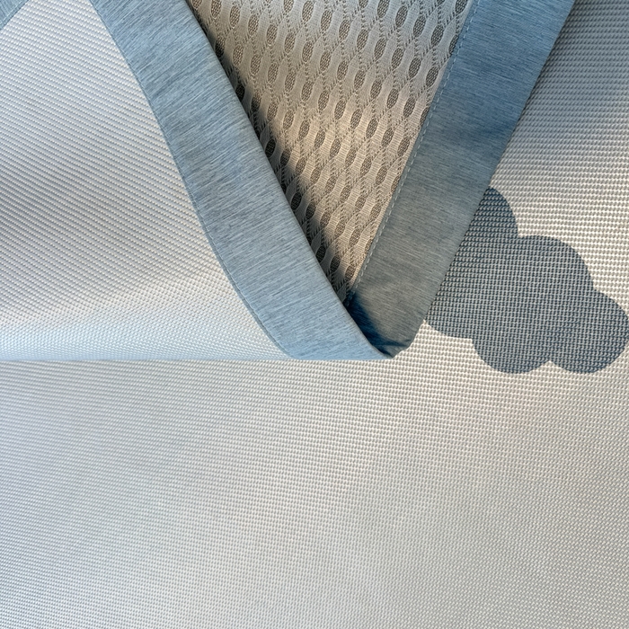 91家纺网 家纺一手货源 找家纺 席佬大 2025新款高克重卡通数码印花冰藤席床席床笠款 蓝天白云-平铺款-平铺款