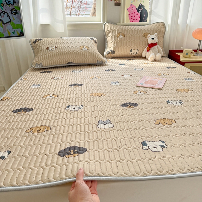 91家纺网 家纺一手货源 找家纺 （总）慕尚家纺 2025新款小清新凉感丝乳胶席