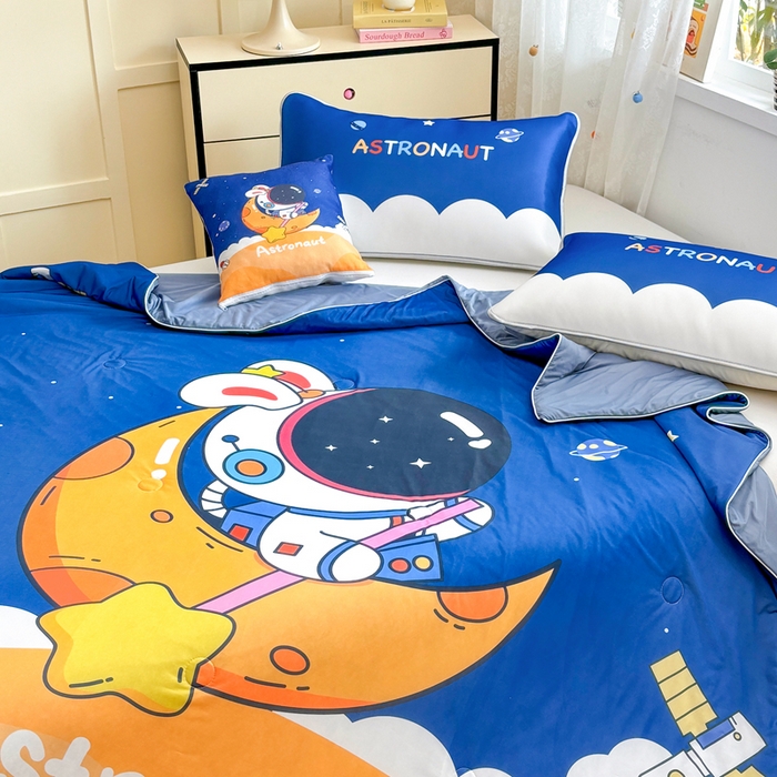 91家纺网 家纺一手货源 找家纺 （总）ds生活馆 2025新款A类大版卡通凉感丝夏被