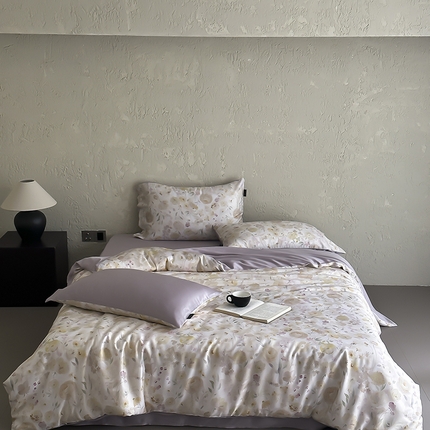 91家纺网 家纺一手货源 找家纺 （总）三味舒屋 2025新款花语系列60s天丝数码印花四件套