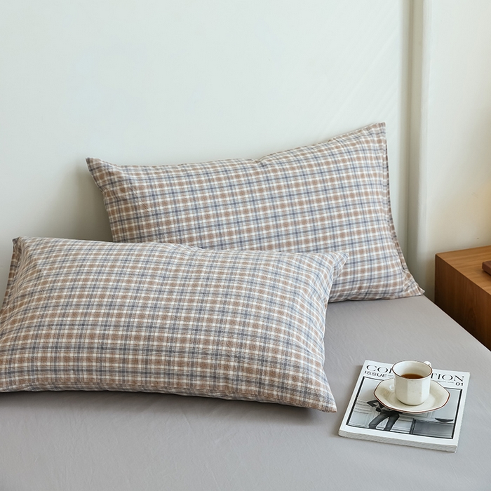 91家纺网 家纺一手货源 找家纺 雯雨家纺 2025新款A类无印风里外全棉纯棉水洗棉新疆棉花夏被夏凉被空调被 米粒咖