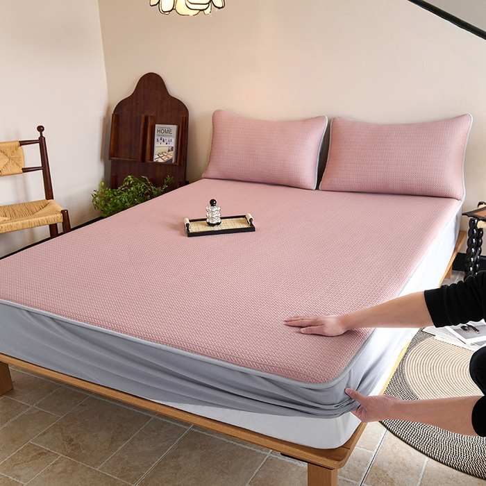 91家纺网 家纺一手货源 找家纺 （总）席之家 2025新款4D冰感泡泡凉席-暮光