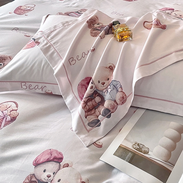 91家纺网 家纺一手货源 找家纺 金纱玉纺家纺 2025新款全棉13376数码印花四件套（礼盒包装）351A2