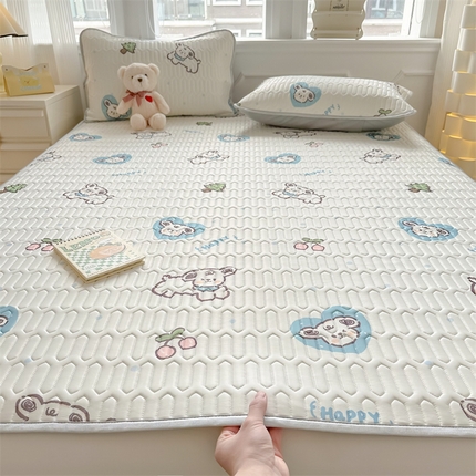 91家纺网 家纺一手货源 找家纺 （总）慕尚家纺 2025新款小清新凉感丝乳胶席