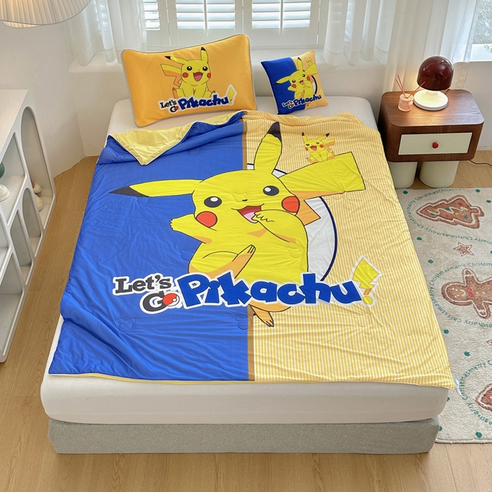 91家纺网 家纺一手货源 找家纺 ds生活馆 2026新款A类大版卡通凉感丝夏被 快乐皮卡