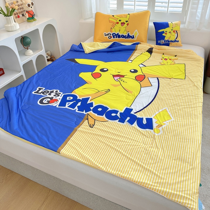 91家纺网 家纺一手货源 找家纺 ds生活馆 2026新款A类大版卡通凉感丝夏被 快乐皮卡