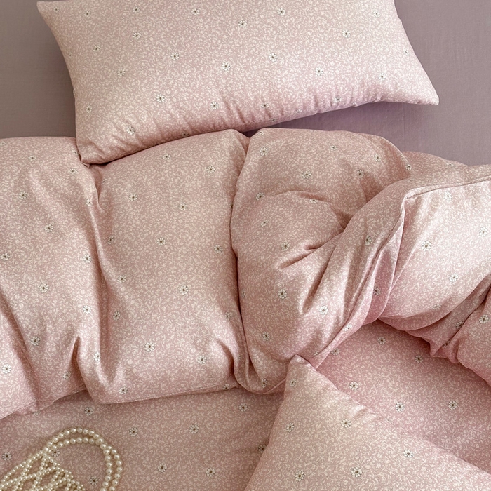 91家纺网 家纺一手货源 找家纺 塞纳 2026新款.全棉有氧双层纱四件套-场景一 流薇纱-红