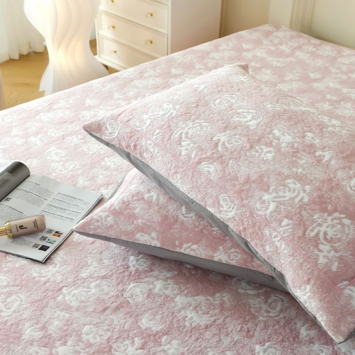 91家纺网 家纺一手货源 找家纺 （总）2025新款玫瑰亲肤冰丝席床裙