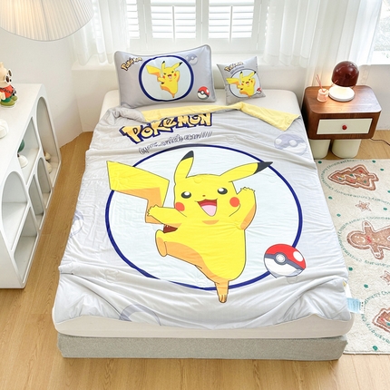 ds生活馆 2025新款A类大版卡通凉感丝夏被 宝可梦