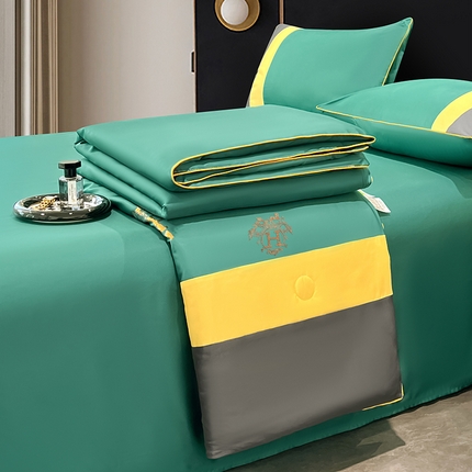 91家纺网 家纺一手货源 找家纺 （总）梦舒羽 2025新款清凉舒适水洗冰丝双拼亮钻夏被