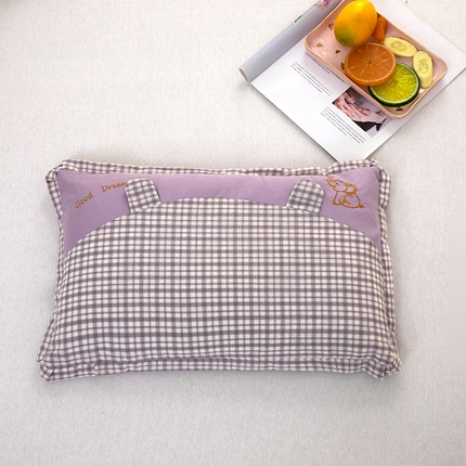 九州枕芯2025新款可爱小象儿童枕 枕头枕芯 紫色30*50cm/只（羽丝棉）