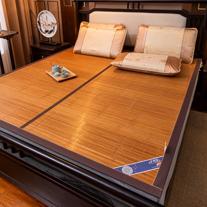 91家纺网 家纺一手货源 找家纺 （总）新月家纺（锦威郎） 2025新款4.0碳化席双面席竹席