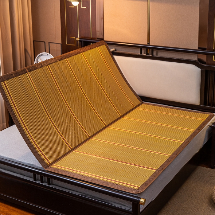 91家纺网 家纺一手货源 找家纺 （总）2025新款金砖木纹席-黄金海岸