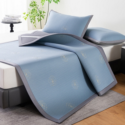 91家纺网 家纺一手货源 找家纺 （总）鑫姿 2025新款A类凉感冰豆豆凉席山茶花系列