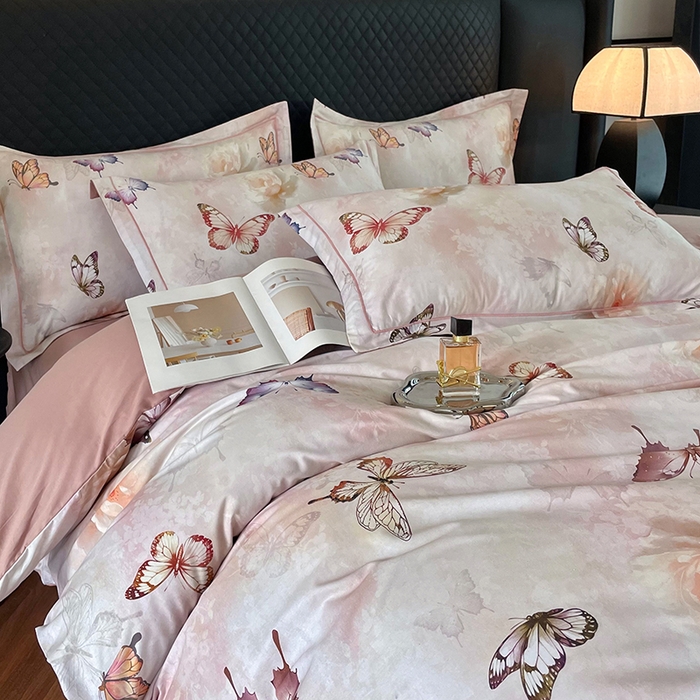 91家纺网 家纺一手货源 找家纺 金纱玉纺家纺 2025新款全棉13376数码印花四件套（礼盒包装）297A1