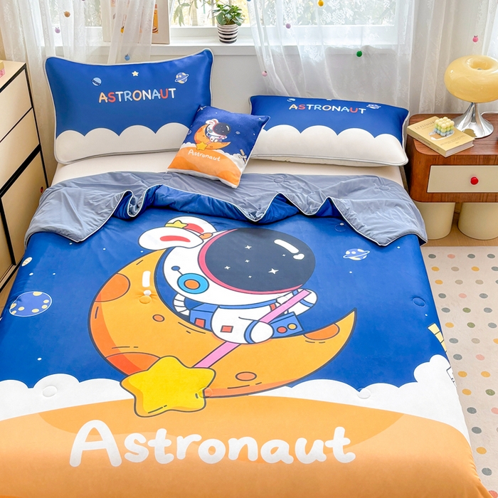 91家纺网 家纺一手货源 找家纺 （总）ds生活馆 2025新款A类大版卡通凉感丝夏被