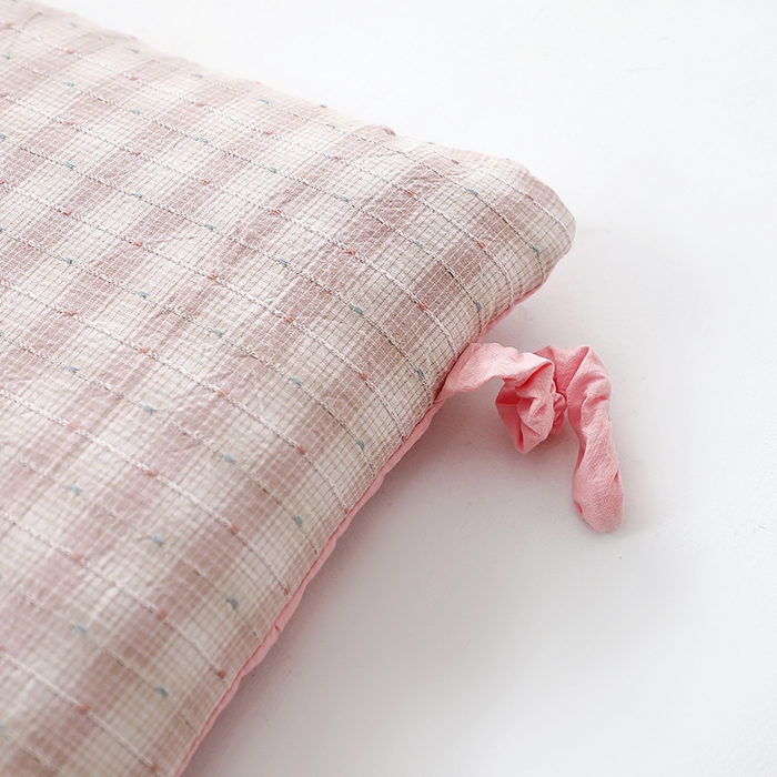 91家纺网 家纺一手货源 找家纺 其乐枕芯 2025新款全棉纯棉卡通小象荞麦枕枕头枕芯 绿小象30x50cm/只