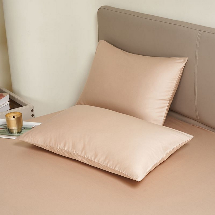 91家纺网 家纺一手货源 找家纺 暖芯家纺 2025新款60S黑标全棉四件套 奶咖杏