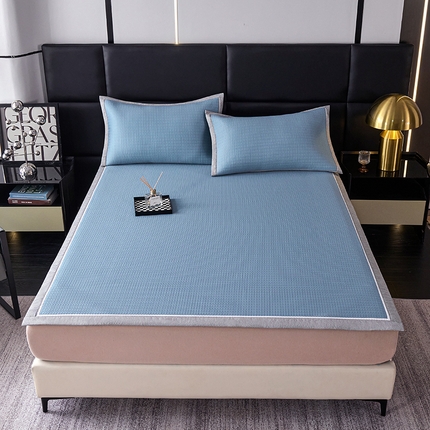 91家纺网 家纺一手货源 找家纺 （总）席之家 2025新款4D冰感泡泡凉席-暮光