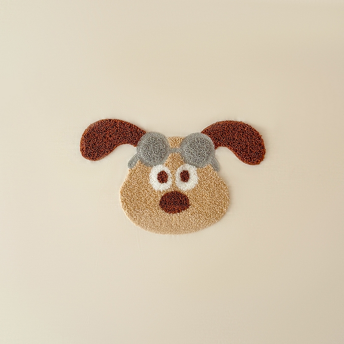 91家纺网 家纺一手货源 找家纺 澳梵家居 2025新款A类全棉毛巾绣床笠 飞天小狗-白