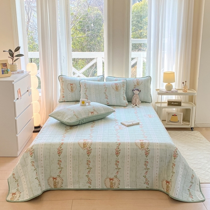 91家纺网 家纺一手货源 找家纺 （总）源舍家纺 2025新款亲肤舒适水洗棉夹棉单床盖