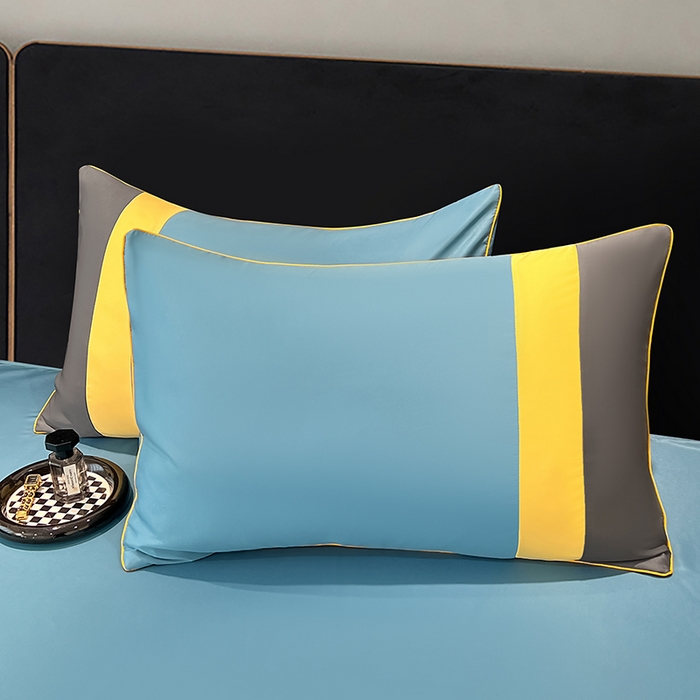 91家纺网 家纺一手货源 找家纺 梦舒羽 2025新款清凉舒适水洗冰丝双拼亮钻夏被 双拼亮钻星空蓝